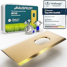 HAUSPROFI Titanium Replacement Blades for MOVA 600, 600 Sets, 1000, LiDAX Ultra & NAVAX AWD Robot Lawnmower Certified DIN EN 50636-2-107, 60% More Durable, with Safety Screws and