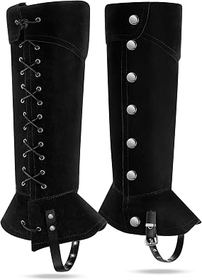 Pirate Boots Covers Men Medieval Renaissance Steampunk Halloween Pirate Leg Covers for Cosplay Costume