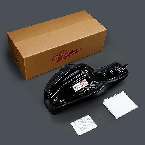 Miniatura 5 de Asiento de conductor y pasajero negro para Harley Dyna Low Rider Street Bob Fat Bob FXDF 2006-2017