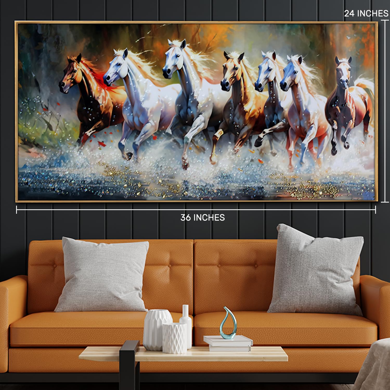 DEKOR CENTRE - Seven Running Horses Whisper in the Wind | Size