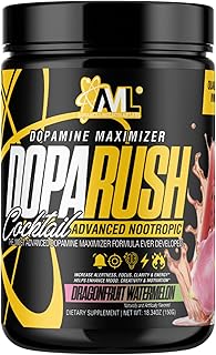 AML - Dopa Rush Powder, Dopamine Maximizer, Increase Alertness, Focus, Energy & Clarity Supplement, Dragonfruit Watermelon, 5.29 oz (30 Servings)