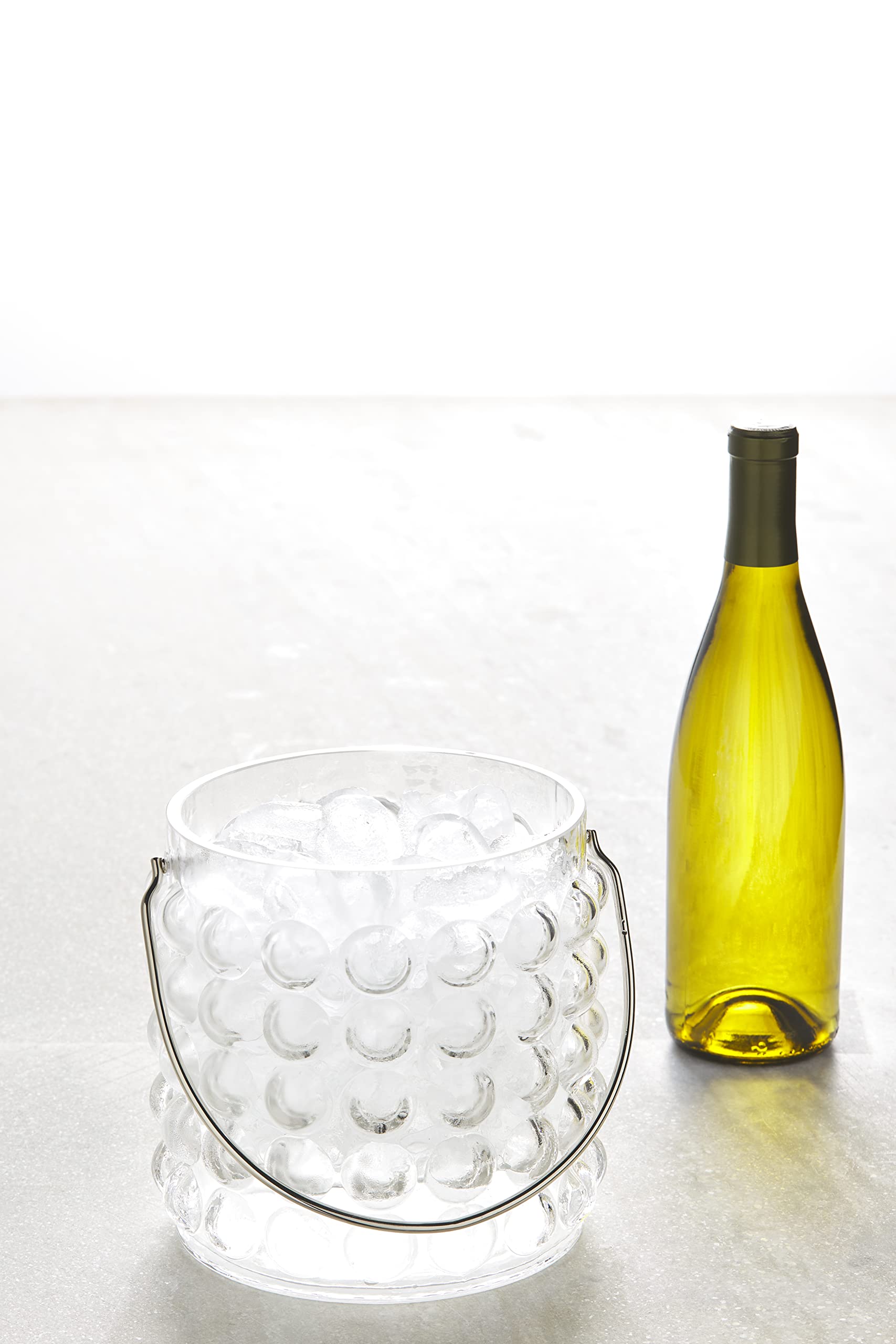 Mud Pie Bubble Glass Ice Bucket; 8