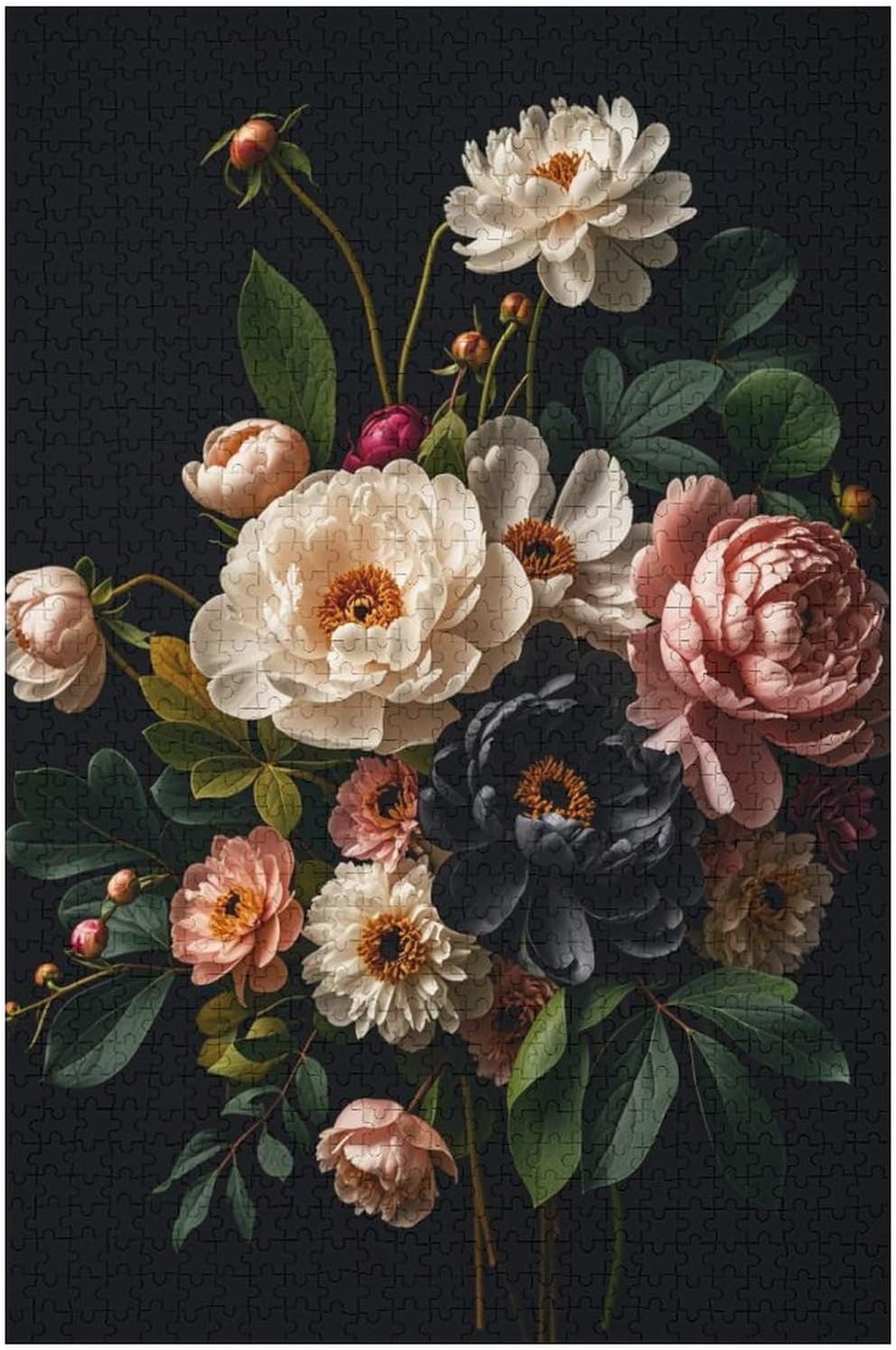 Adult Wooden Puzzle 1000 Pieces - Flower Clusters Theme Jigsaw Puzzles， Exquisite Art Design，for Puzzles Challengers and Enthusiasts，Puzzle Games for Children and Adults