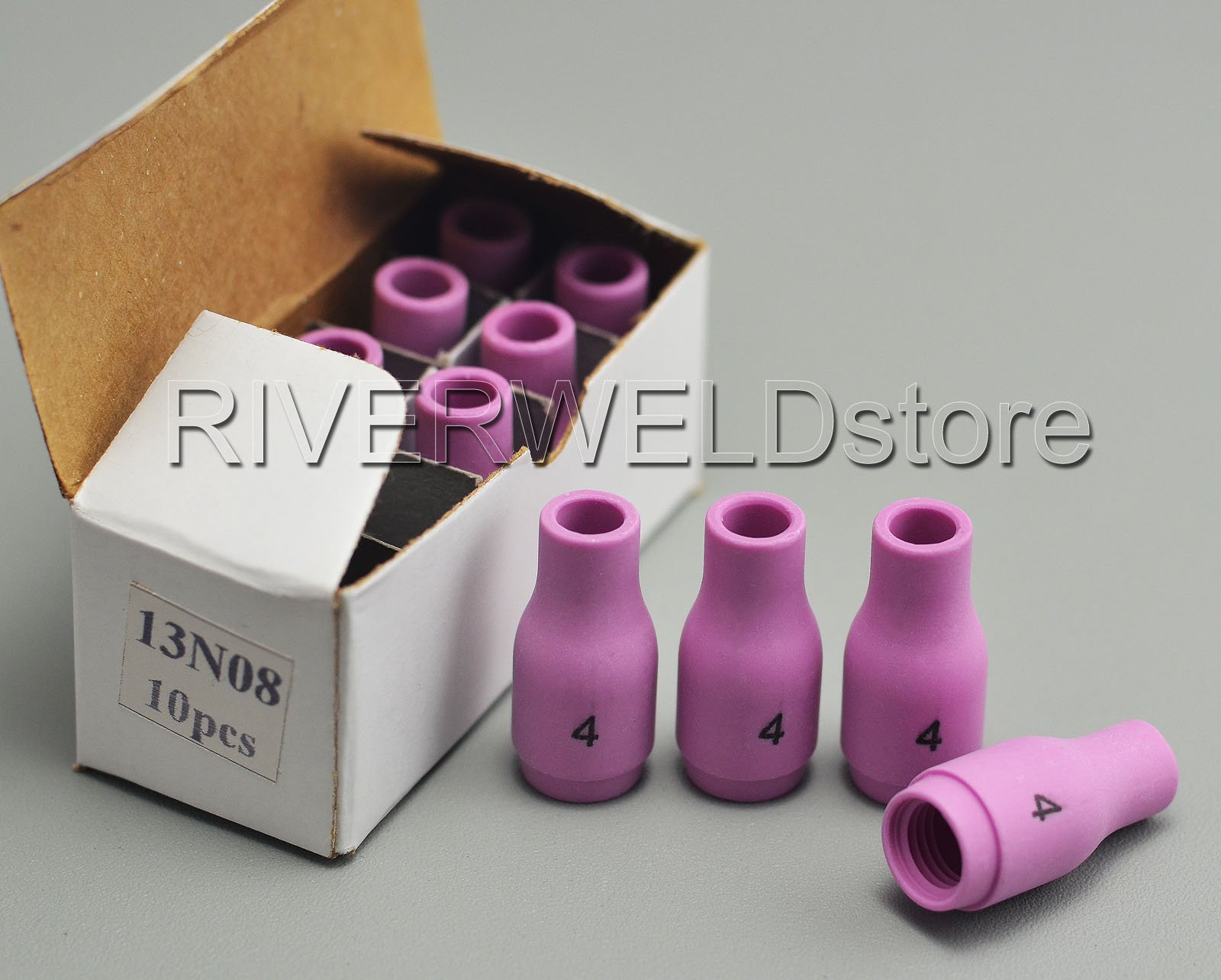RIVERWELD TIG Alumina Nozzle Ceramic Cups 13N08 4# 1/4