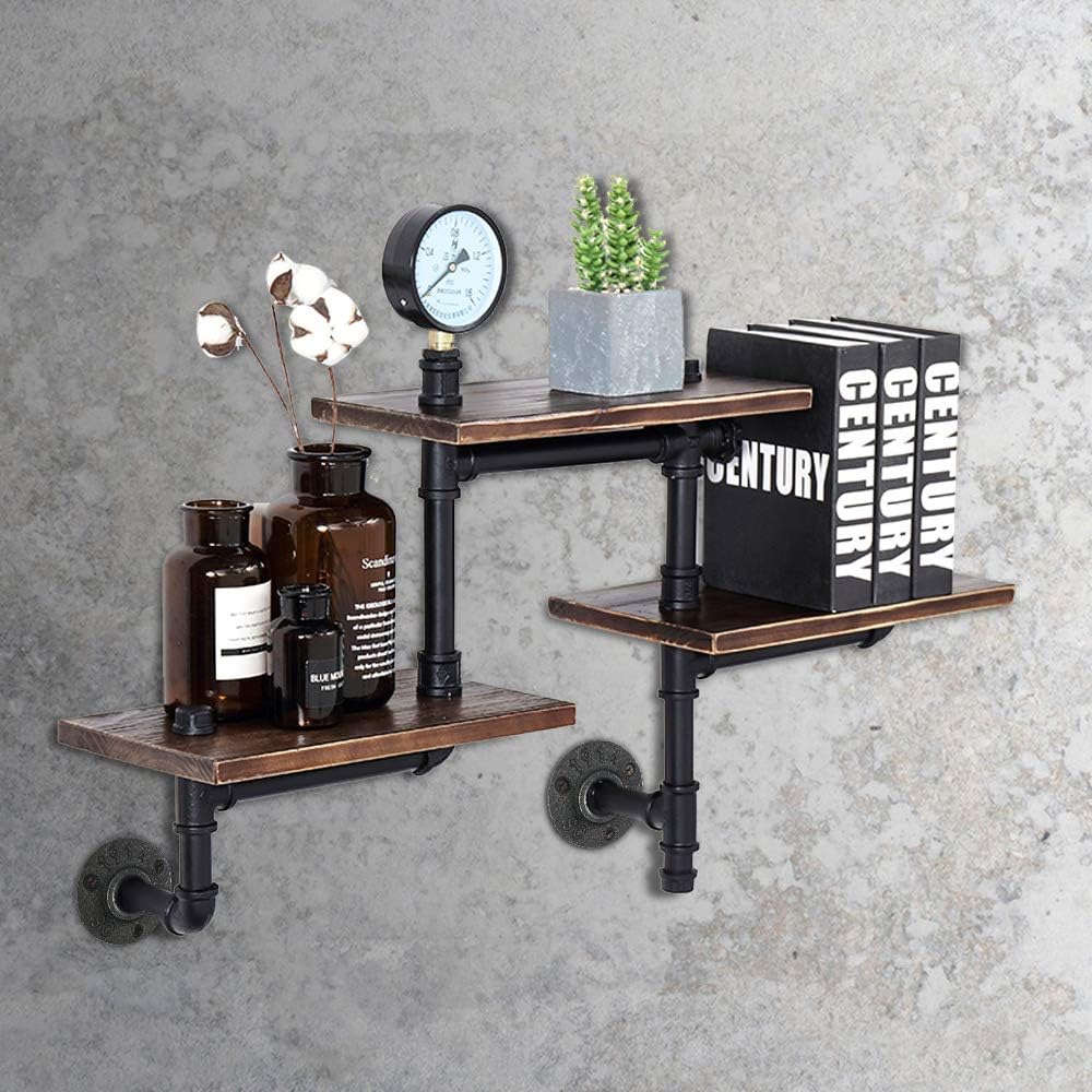 10Pcs 1/2-INCH Floor Flange Industrial Steel Malleable Cast Iron Pipe Fittings Retro Decor Furniture DIY BSP Threaded Hole By E-UNIONA : Everything Else