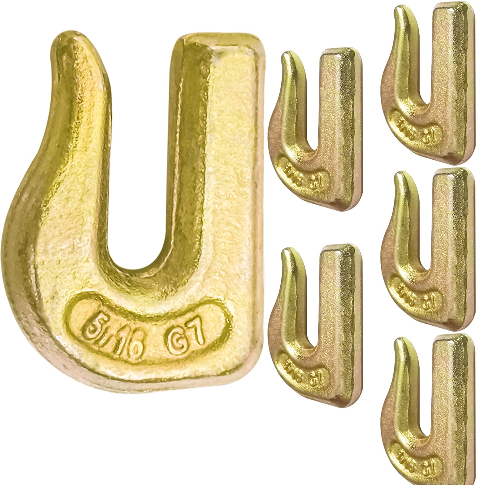 Buy 6Pack Weld On Chain Hooks, 5/16" Clevis Grab Hooks for Tractor