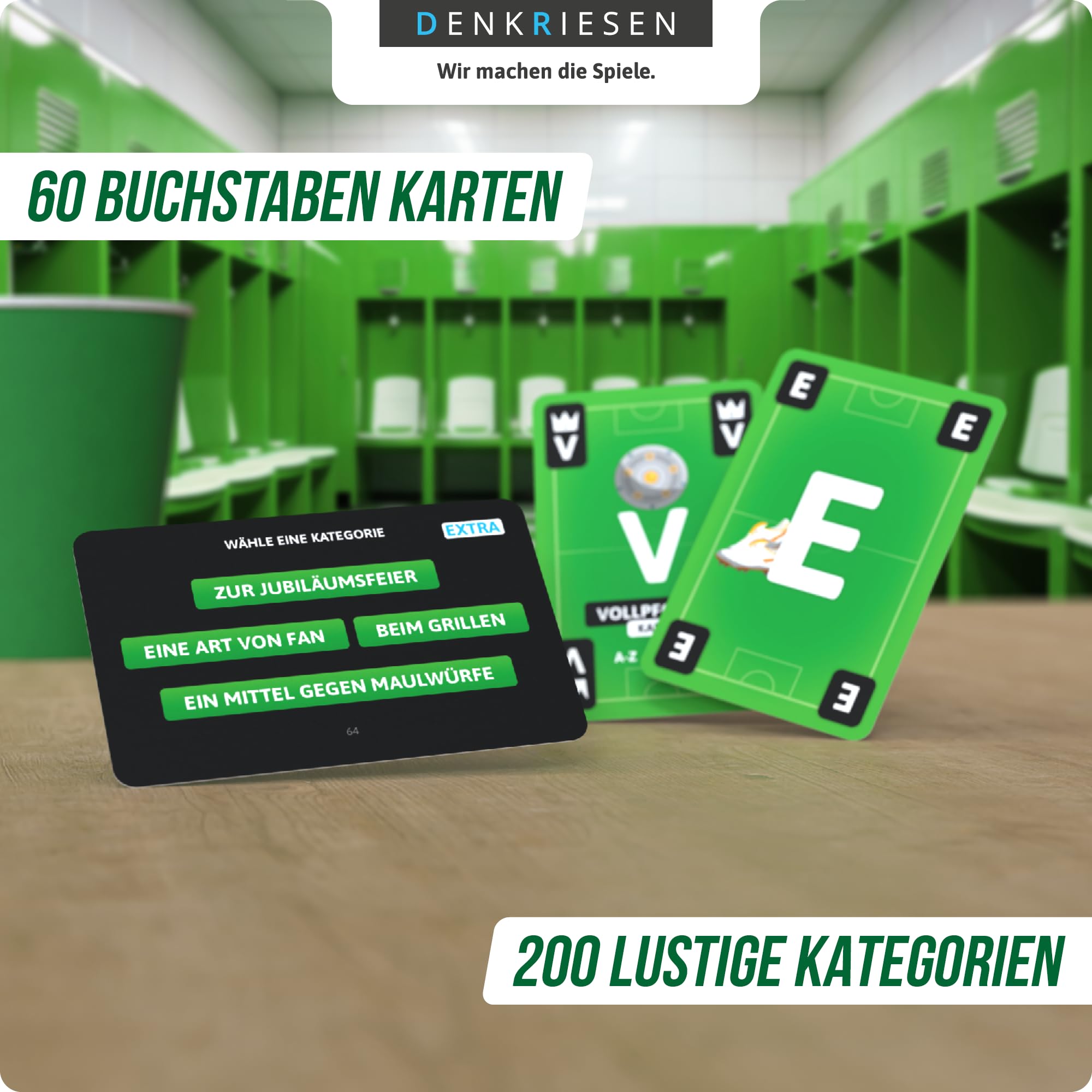 DENKRIESEN 'Stadt Land VOLLPFOSTEN' – Gioco Di Carte Edizione Eintracht Francoforte – 200 Categorie Per Fans