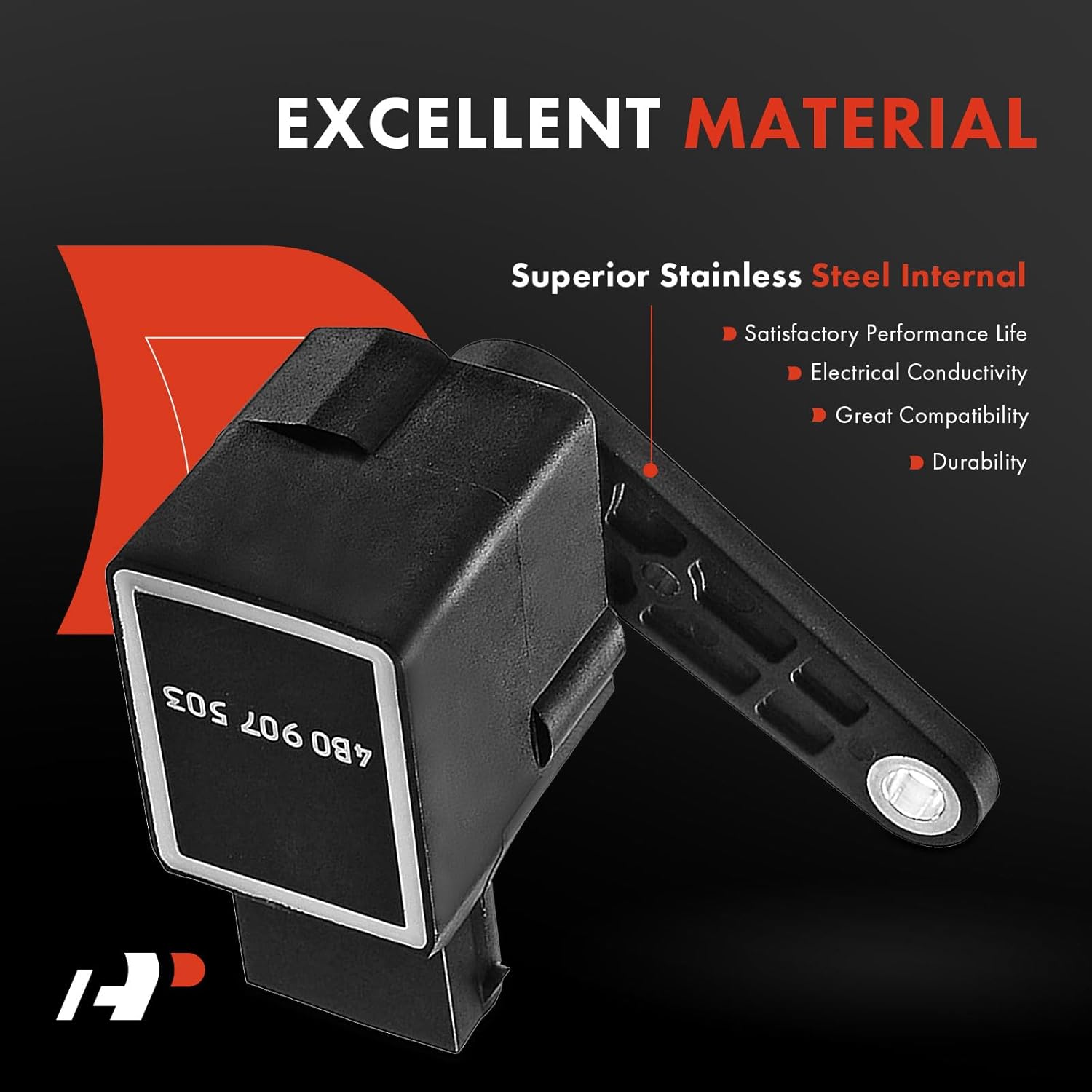 A-Premium Headlight Level Sensor without Bracket Compatible with Audi A3 A4 A6 A8 TT Volkswagen Passat Golf IV Bora