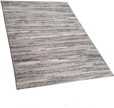 Modern Lake George Area Rug - Eco-Friendly Accent Carpet for Living Room, Kitchen, Office | Unique, Washable Decor for Bedroom, Dorm | Chic Farmhouse and Mid-Century Style | 8 x 10