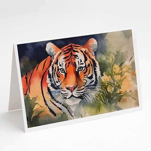 Miniatura 52 de Caroline's Treasures DAC2871GCA7P - Tarjetas de felicitación de bisonte americano, paquete de 8 tarjetas en blanco con sobres, tamaño A7, 5 x 7