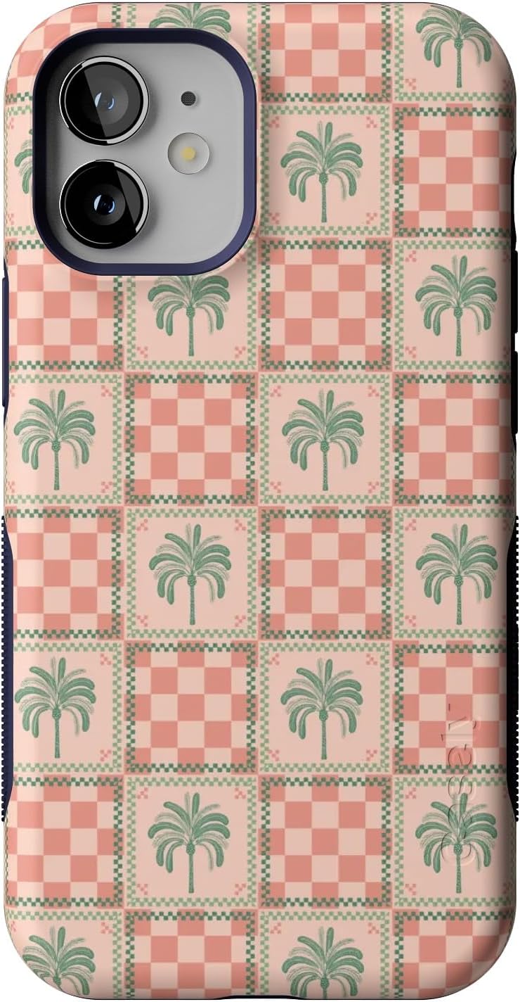 Casely iPhone 12 Mini Case | The Social Club | Palm Beach | Bold Protective Design | Compatible with MagSafe