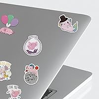 Vista 4 de Calcomanías de ajolotl, 100 unidades, lindas calcomanías impermeables, regalo de bricolaje para decorar la fiesta