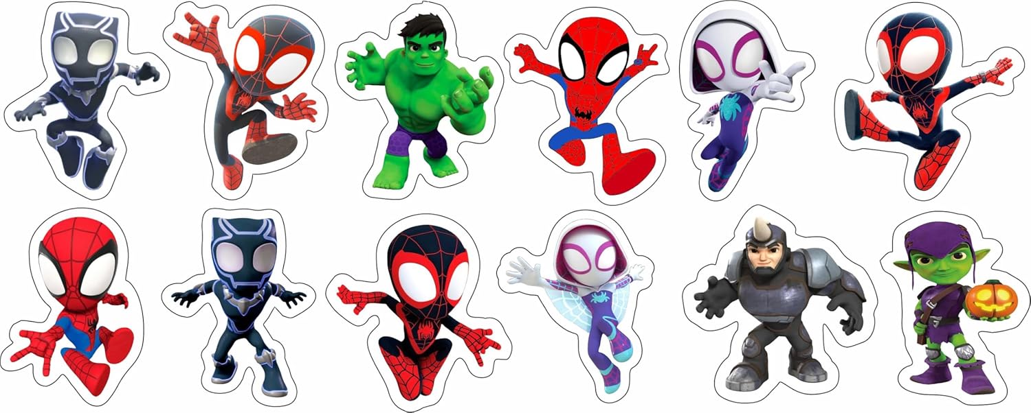 Spidey Birthday Party Supplies, 86Pcs Party Gifts and Toy Set for Spider Theme Party