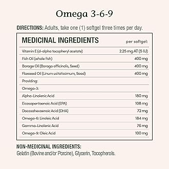 Nature's Bounty Omega-3-6-9 1200mg 200 count