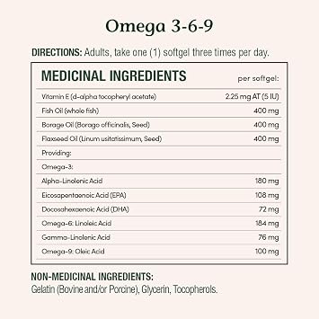 Nature's Bounty Omega-3-6-9 1200mg 200 count