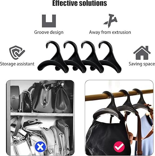 Miniatura 4 de Gancho multifuncional para colgar en el armario, bolso de plástico, bolsa de hombro, mochila, sombrero, corbata, bufanda, ropa interior, brasier,