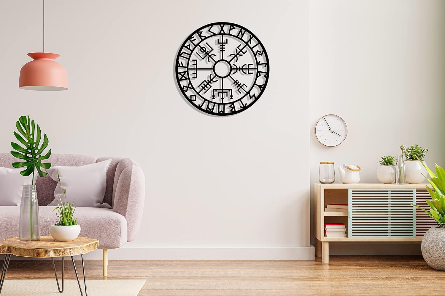 DecoSoul Vegvisir Metal Wall Decor, Viking Metal Wall Art, Viking Wall Sign, Nordic Wall Decor, Icelandic Art, Living Room Art, Gothic Home Decor,