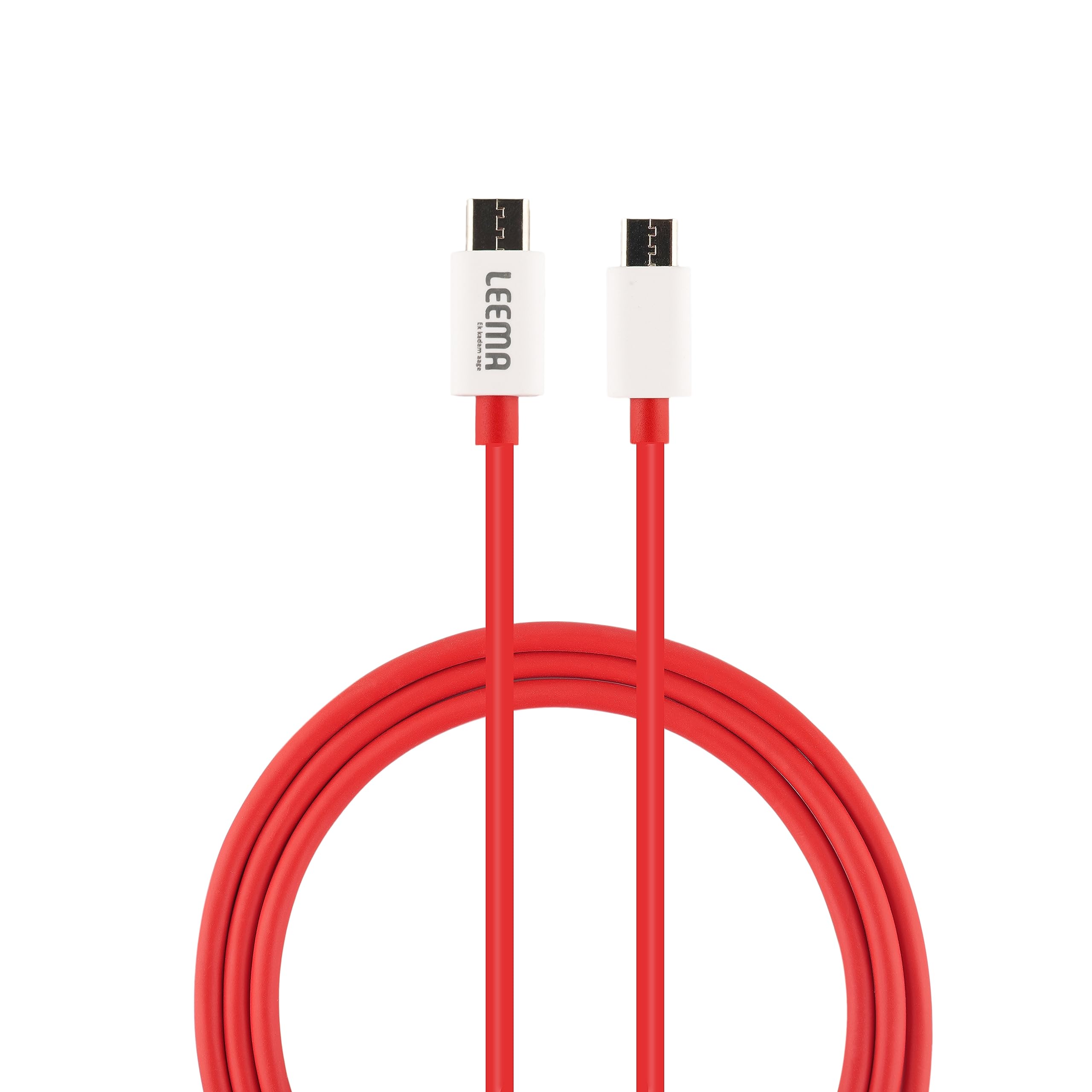 LEEMA LCC-801 Type C To Type C Cable (65W) | Sync & Fast Charging Cable | Compatible With Mobile, Laptop, Tablets, 3.9 Feet (1.2M) | Supports Power Delivery (PD) With Rapid Data Transmission