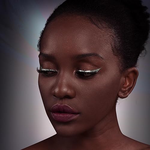 Miniatura 6 de CHARMACY Delineador de ojos 2 en 1 negro líquido, lápiz delineador de ojos de gel negro, beige y marrón, resistente a las manchas, color de alta