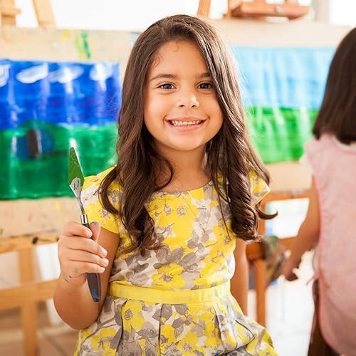 Miniatura 7 de Honoson Juego de cuchillos de pintura de 7 piezas, espátula, espátula, cuchillo de acero inoxidable, raspador de dibujo, accesorios de pintura al