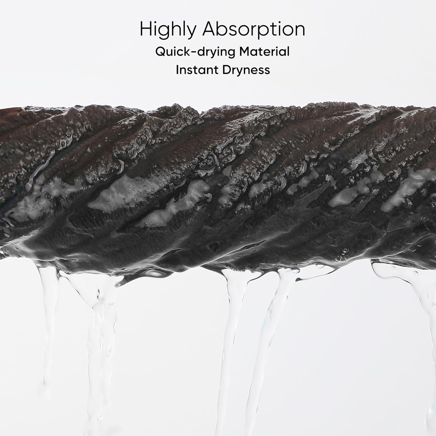 Luxury 3-Piece Quick-Dry Small Bath Towel Set – Ultra Soft Microfiber Hand Towels for Bathroom, Bar, Pool, Gym & Travel – Elegant Twill Design(14”x 29.6”) - Image 6