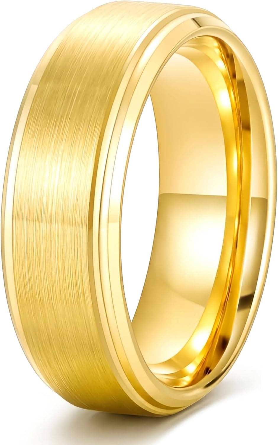 Stainless Steel Wedding Band Ring For Men Women Matte
