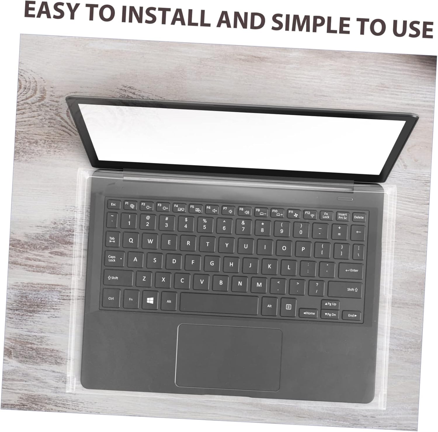 Acrylic Clear Transparent Keyboard Cover Clear PC Keyboard Protector Fits 15.6 inch