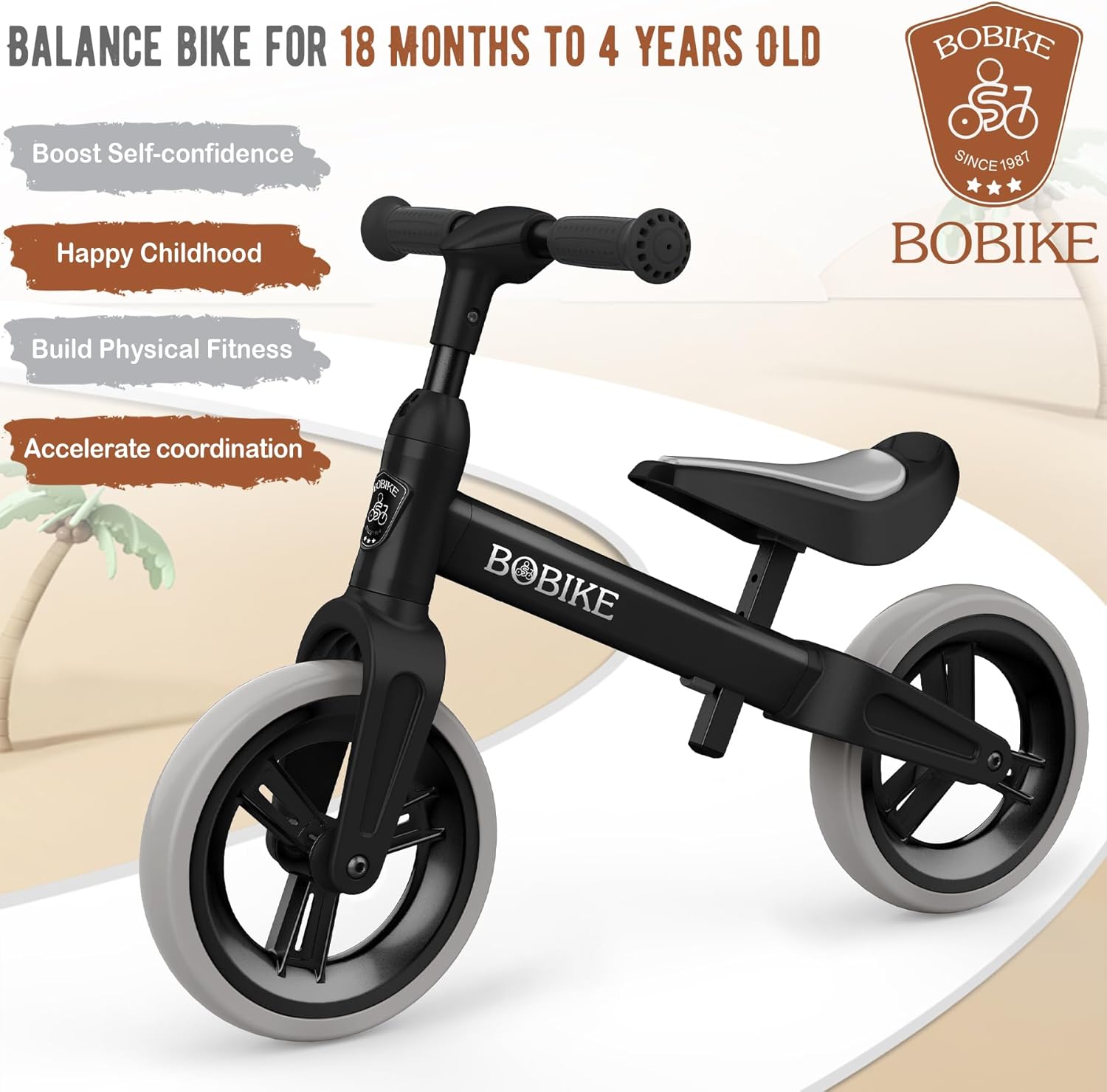 Bobike Toddler Balance Bike Toys for 1 to 4 Year Old Girls Boys Adjustable Seat and Handlebar No-Pedal Training Bike Best Gifts for Kids | Toys, Adjustable Seat, Adjustable Handlebar, Best Gifts for Kids, Toys, Adjustable Seat