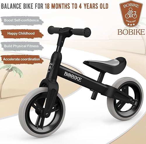 Miniatura 2 de Bicicleta de equilibrio para niños de 1 a 4 años, asiento ajustable y manillar sin pedal, bicicleta de entrenamiento sin pedales, el mejor regalo