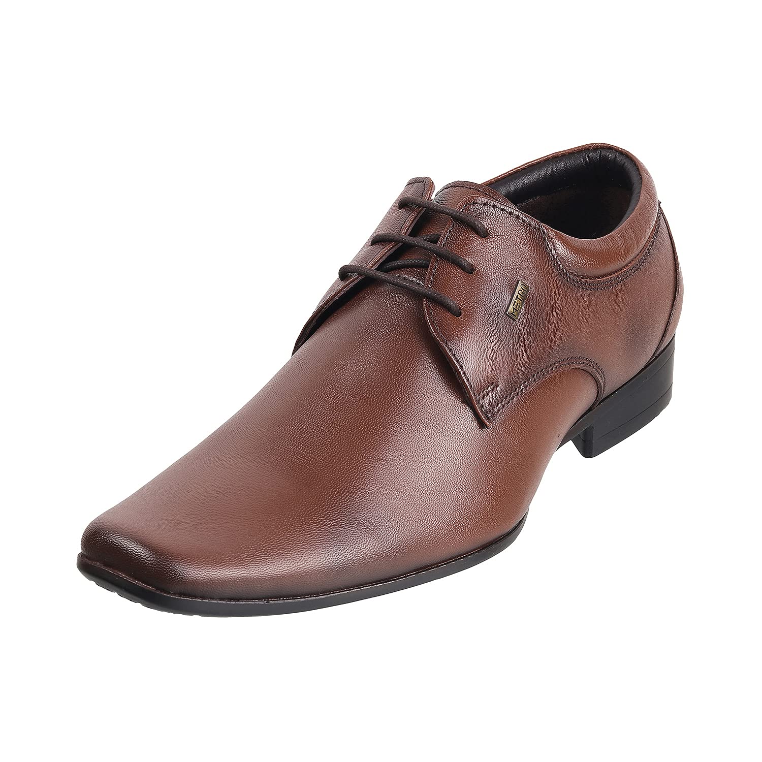 Metro Mens Leather Tan Lace-up Shoes (Size (10 UK (44 EU)) (B09CR6Q5R9) Amazon Price History, Amazon Price Tracker