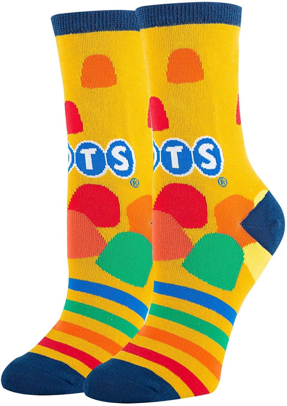 Women's Novelty Tootsie Roll, Blow Pop, Dots Candy Crew Socks, Crazy Funny Cotton Dress Socks Gift, Size 5-10