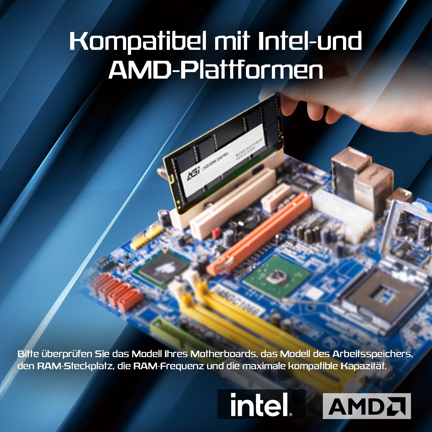 AGI SD138 32GB DDR4 RAM SODIMM 3200 MHz 260 Pin Arbeitsspeicher Laptop | Latenz CL22, Non-ECC Speichermodul, Zuverlaessiges Hardware Upgrade voll kompatibel mit Laptops und Notebooks
