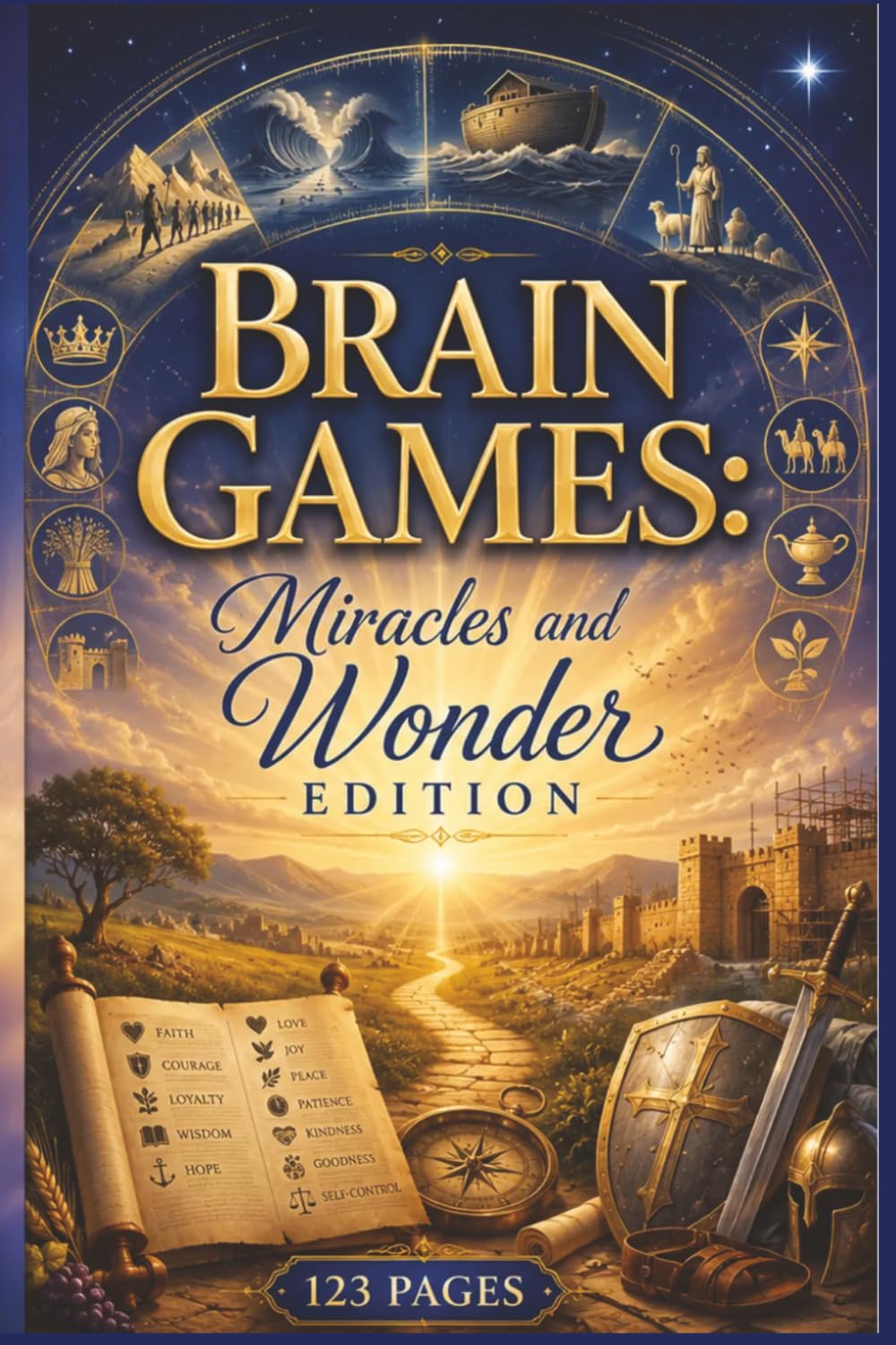Brain Games: Miracles and Wonder Edition: 60 Inspiring Word Search Puzzles for Adults and Seniors - Spiritual Nourishment and Mental Clarity Based on ... Scripture & Hymn Word Search Series)