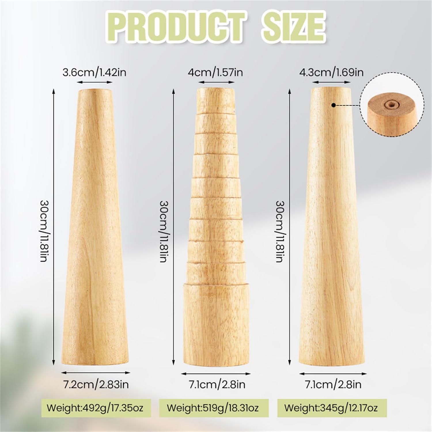 Essential Rings Sizing Equipment Craftsmanship Sizing Wood Stick Sturdy Forming Tools Wire Wrapping Rod Jewelry Making Tools