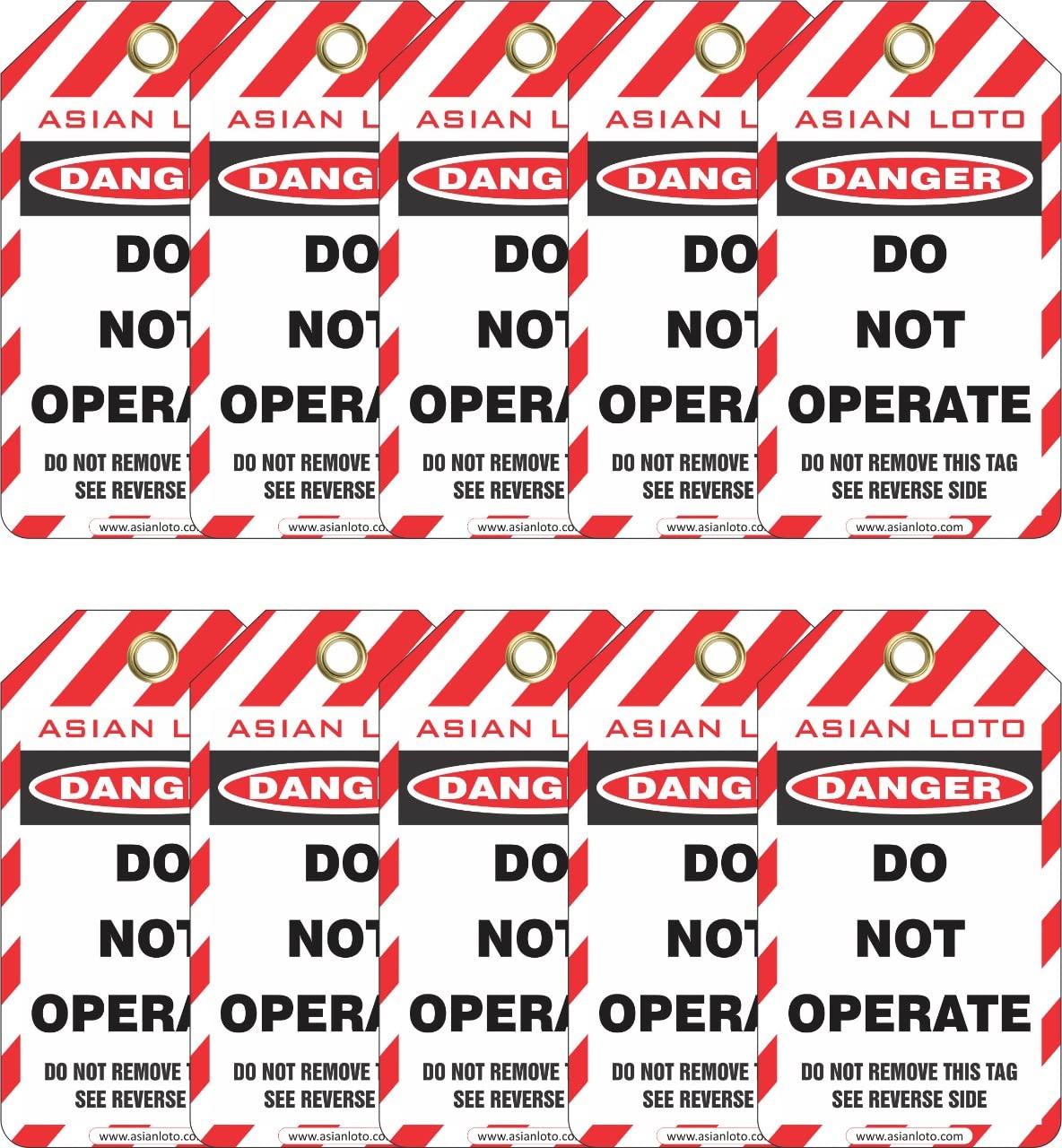 Danger Lockout Tags Asian Loto, Set of 10 (B09W9QSLJL) Amazon Price History, Amazon Price Tracker