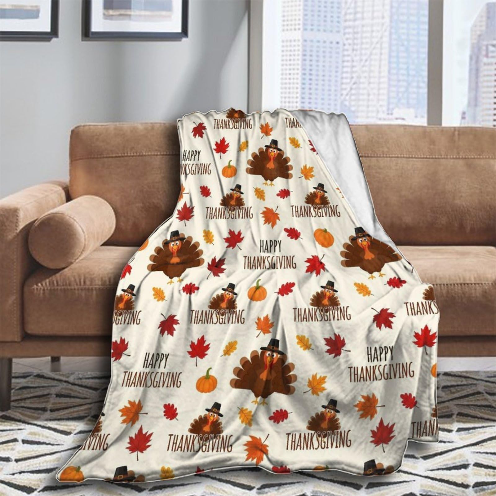 Oudrspo Throw Blanket for Couch Soft Skull and Crossbones Blankets and Throws for Sofa