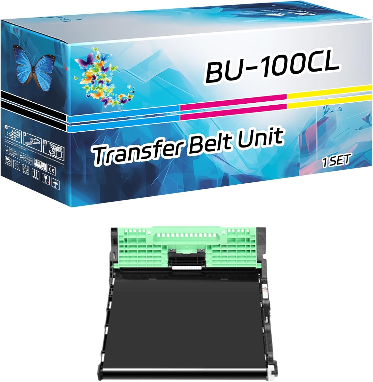 BU-100CL Transfer Belt Unit Compatible for Brother HL-4070CDW MFC-9440 MFC-9440CN MFC-9450 Printers, High Yield 50000 Pages, with Chip High-Definition Printing (1 Set)