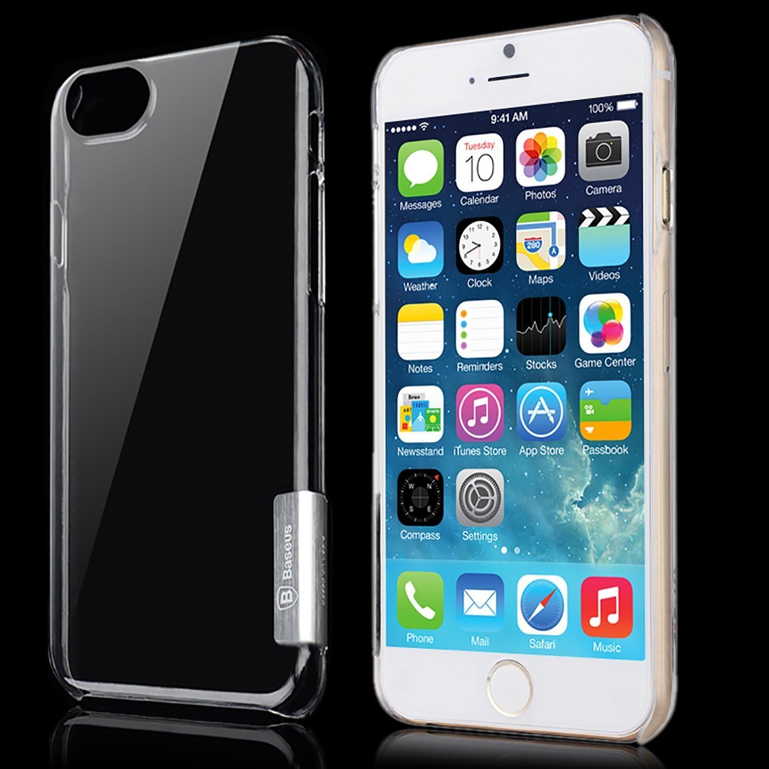 iPhone 6S Case, Aerb [Air Series] Ultra Transparent Hard Bumper Case for Apple iPhone 6S 4.7" - Silver
