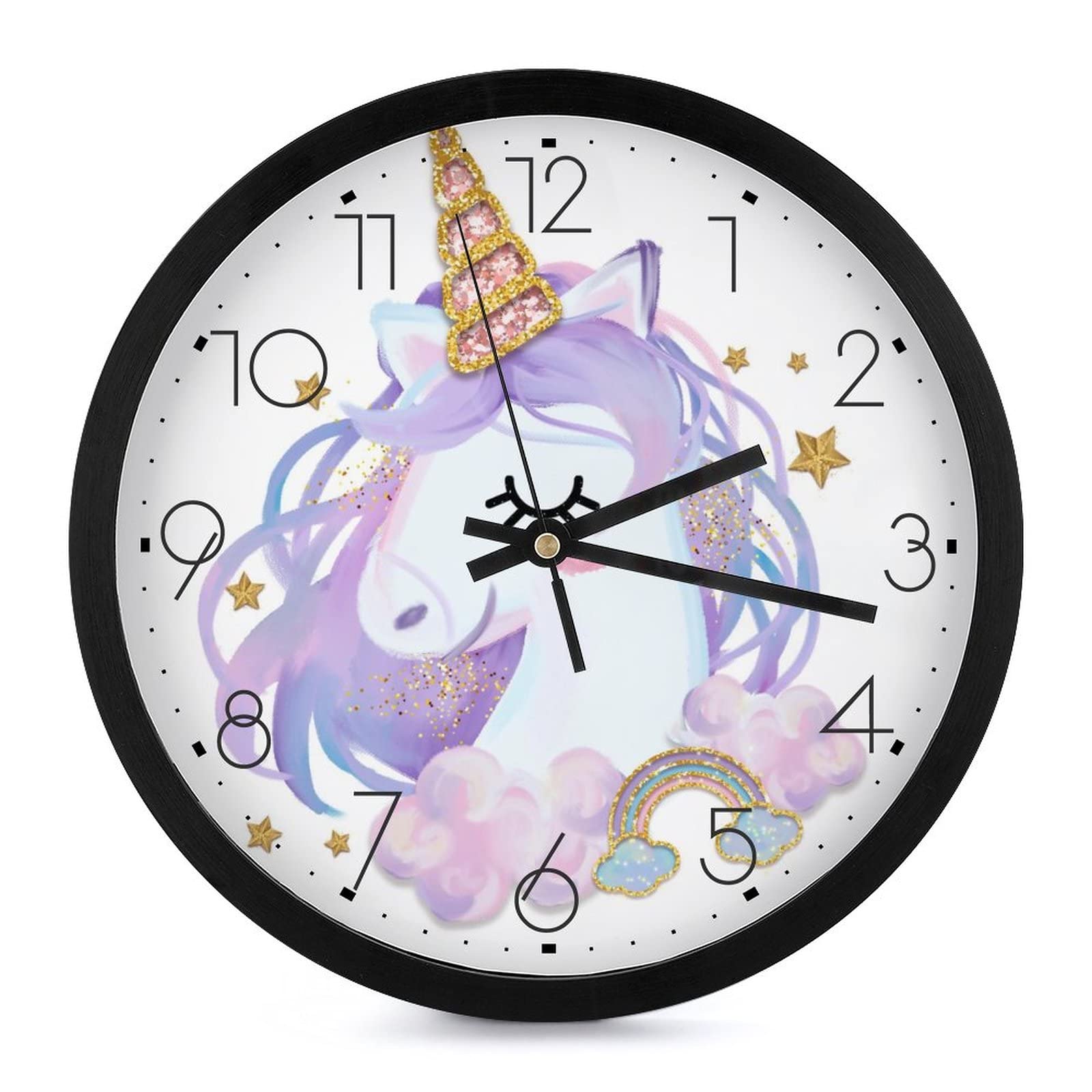 Horloge licorne fantaisie idée cadeau idéal pour chambre de fille