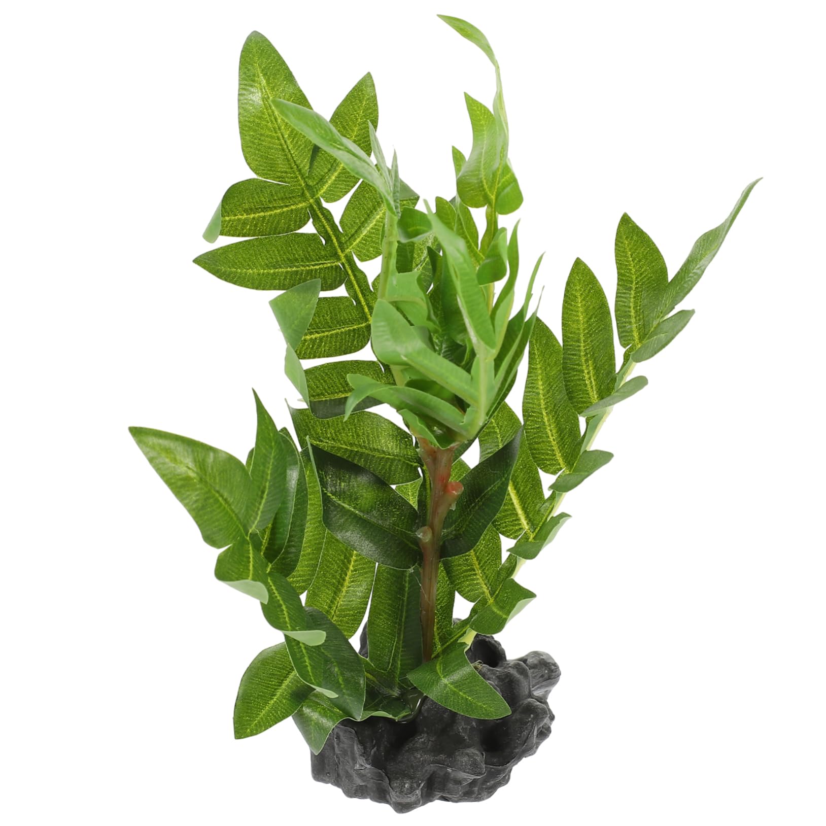 BESTonZON Artificial Reptile Plants for Terrarium Decor Weighted Base for Stability for Lizard Gecko and Crab Habitat Enhances Aquarium