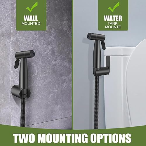 Miniatura 6 de GASLIKE Pulverizador de bidé de mano, limpieza de inodoro, pañal para bebé, limpieza higiénica, instalación rápida y fácil, múltiples usos, acero