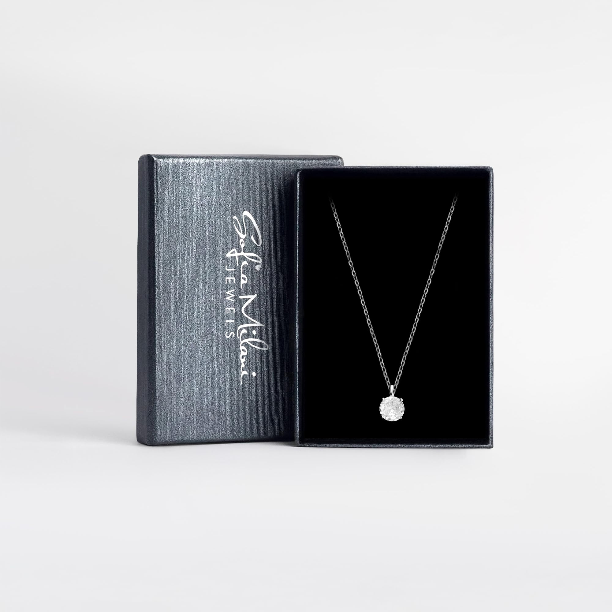Sofia Milani - Collar para Mujeres en Plata de Ley 925 - Colgante de Cubic Zirconia - 50340