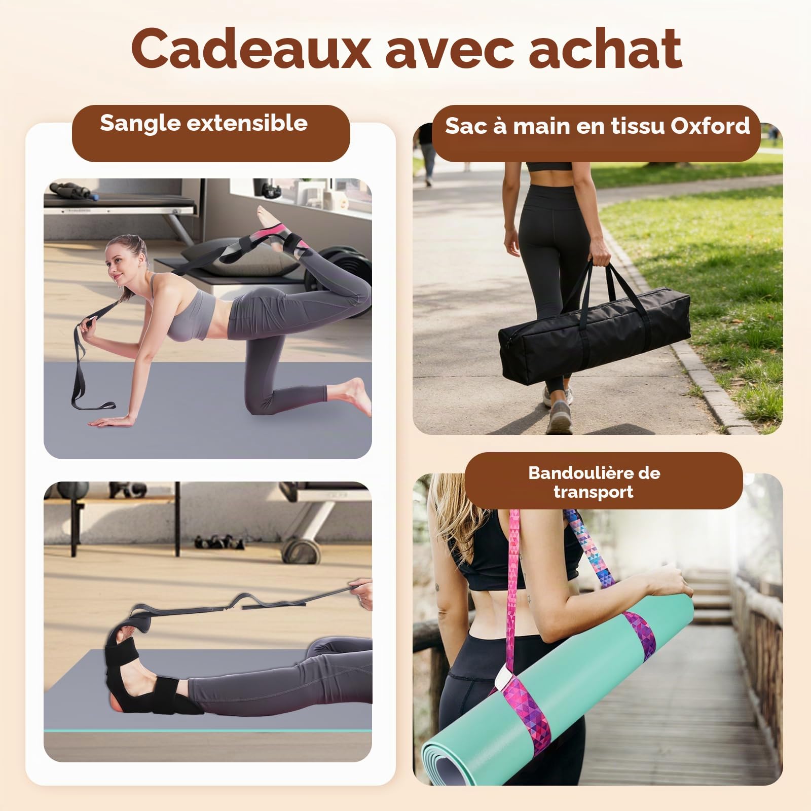 YJINGRUI Tapis de Sol de Danse Portable 180 x 100 cm avec Sac de Transport