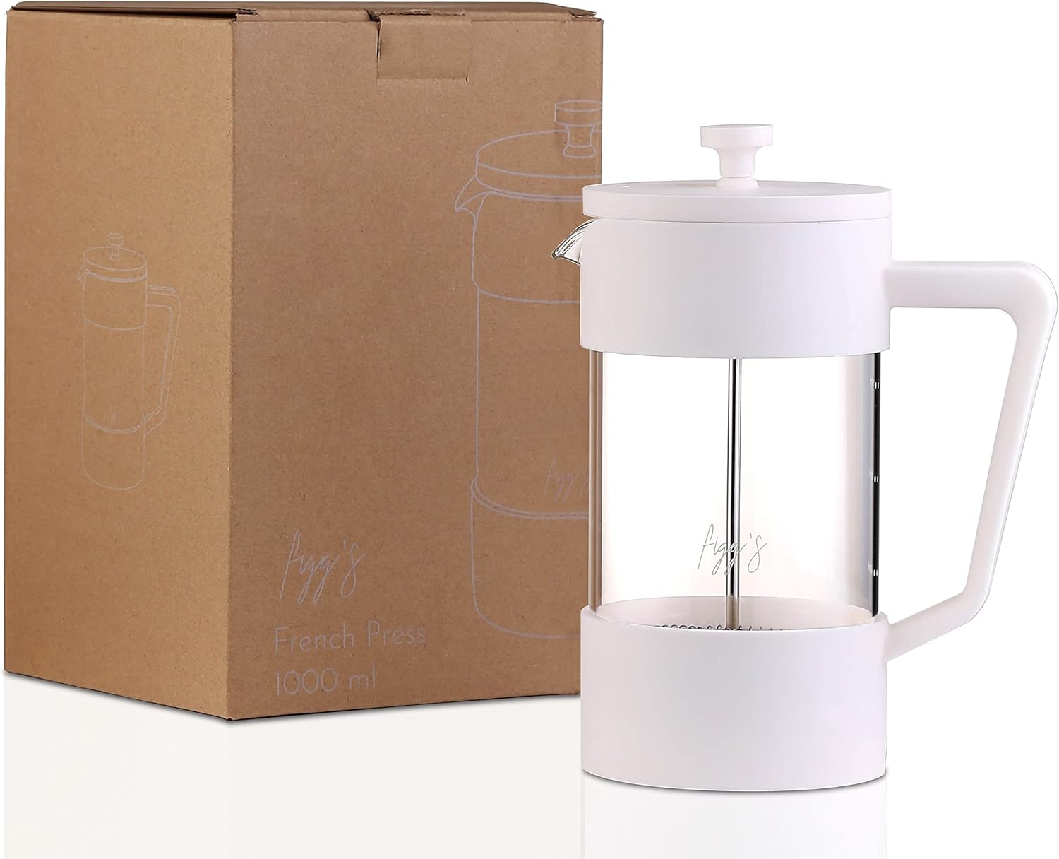 Amazon.de figg French Press Kaffeebereiter 1 Liter Frenchpress 5