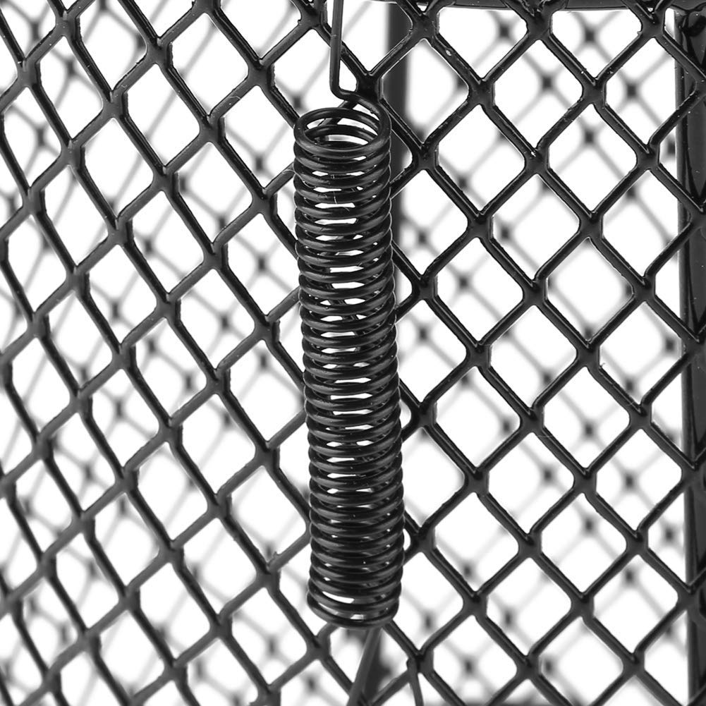 Cubierta de la lámpara del reptil, pantalla de la lámpara calefactora del reptil Pantalla antideslizante de la cubierta de la malla para la serpiente del reptil de la serpiente del anfibio(Cilindro)