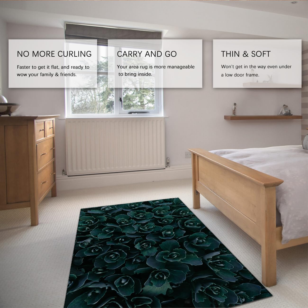 Ciemne dywaniki botaniczne 60 x 90 cm soczysty zielony kwiat cienki lekki dywanik zmywalny kwiatowy wzór vintage duży elegancki do salonu sypialni wystrój