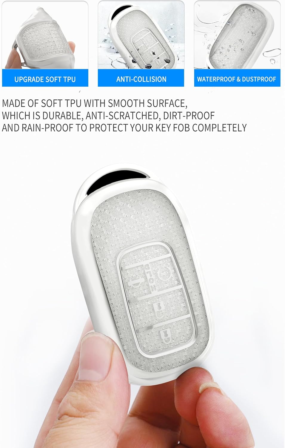Waterproof TPU Key Case Fit for Honda Accord Civic HR-V 2023-2026 image 3