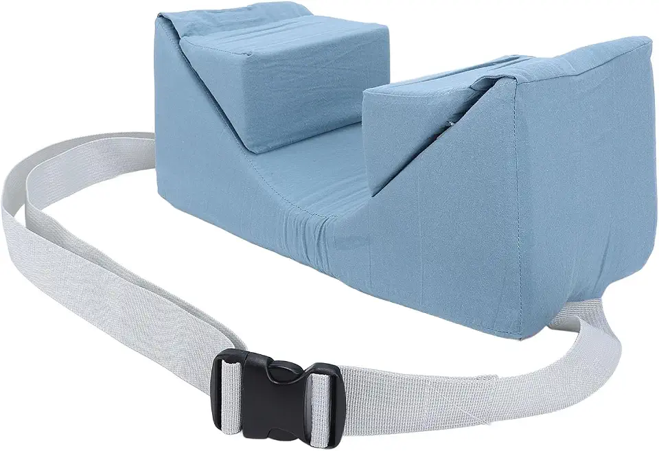 BTSEURY Almofada Em Cunha, Almofada Ajustável de Apoio para Cabeça e Pescoço Com Capa Removível para Pacientes Idosos Acamados, Design Em Forma de U Evita Inclinação, Faixa de Ajuste