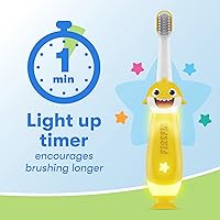 Vista 6 de FIREFLY First Firefly Training - Cepillo de dientes iluminado, tiburón bebé, amarillo