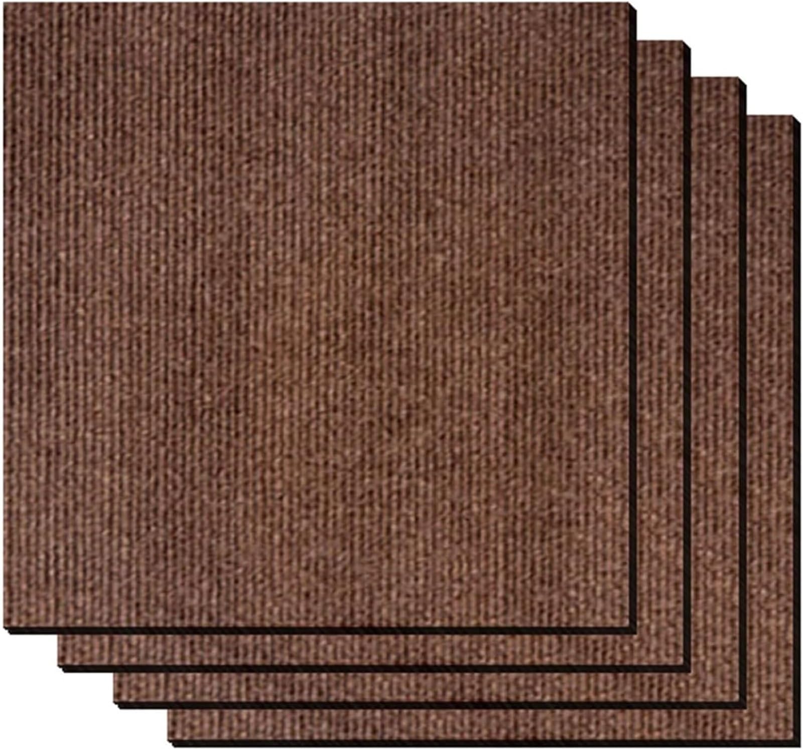 Dywany samoprzylepne, Samoprzylepne kwadratowe maty ochronne pod dywany(Brown)